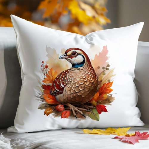 POSZEWKA DEKORACYJNA 50x60 JASIEK OZDOBNA JESIENNA PTAK