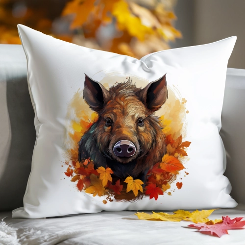 POSZEWKA DEKORACYJNA 40x60 JASIEK OZDOBNA JESIENNA DZIK