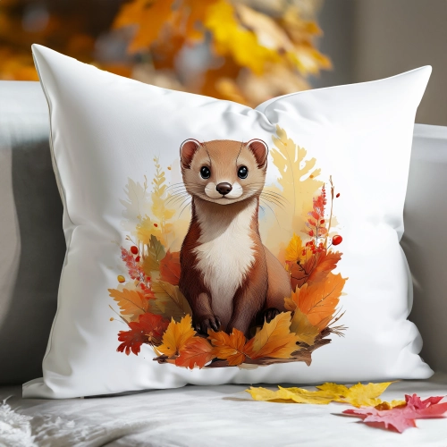 POSZEWKA DEKORACYJNA 50x60 JASIEK OZDOBNA JESIENNA ŁASICA