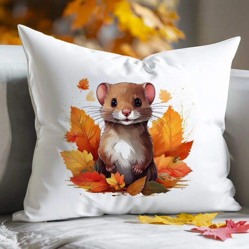 POSZEWKA DEKORACYJNA 50x60 JASIEK OZDOBNA JESIENNA ŁASICA