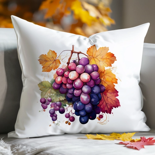 POSZEWKA DEKORACYJNA 50x60 JASIEK OZDOBNA JESIENNA WINOGRONO