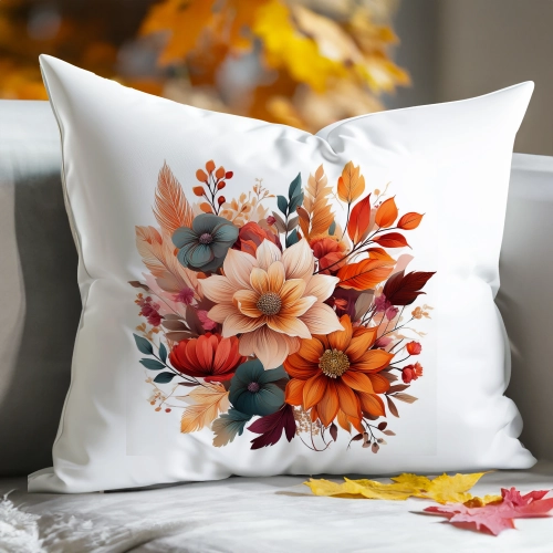 POSZEWKA DEKORACYJNA 40x60 JASIEK OZDOBNA JESIENNA KWIATY