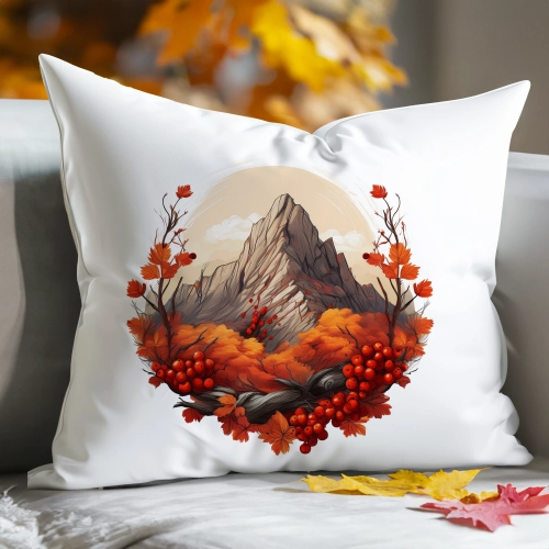 POSZEWKA DEKORACYJNA 40x60 JASIEK OZDOBNA JESIENNA GÓRY