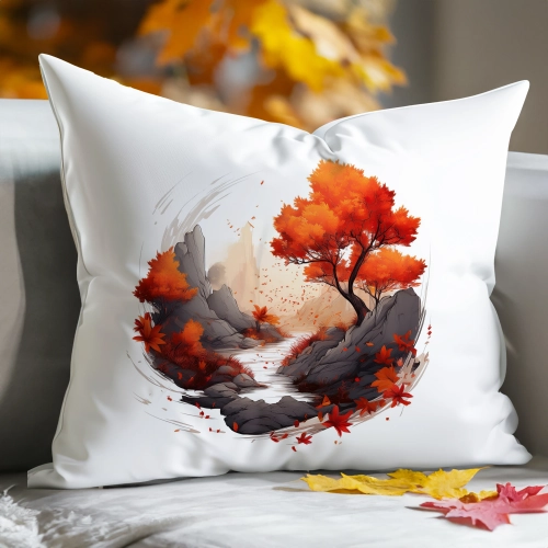 POSZEWKA DEKORACYJNA 40x60 JASIEK OZDOBNA JESIENNA GÓRY