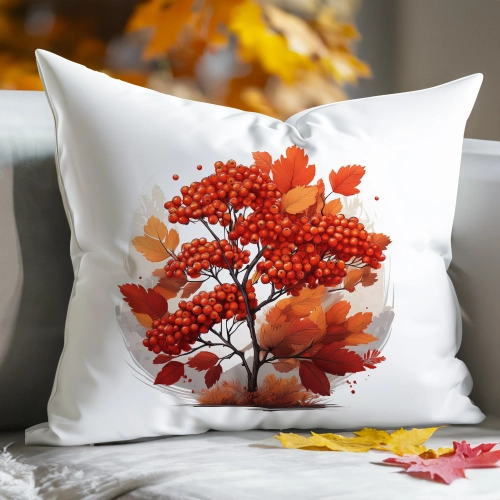 POSZEWKA DEKORACYJNA 40x60 JASIEK OZDOBNA JESIENNA JARZĘBINA