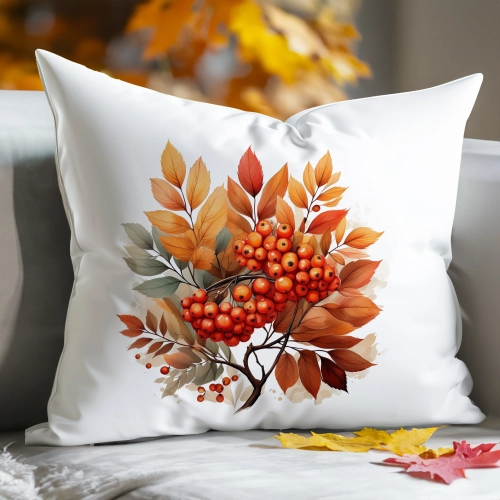 POSZEWKA DEKORACYJNA 40x60 JASIEK OZDOBNA JESIENNA JARZĘBINA