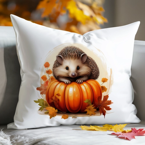 POSZEWKA DEKORACYJNA 40x60 JASIEK OZDOBNA JESIENNA DYNIA JEŻ