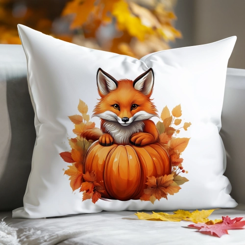 POSZEWKA DEKORACYJNA 40x60 JASIEK OZDOBNA JESIENNA DYNIA LIS