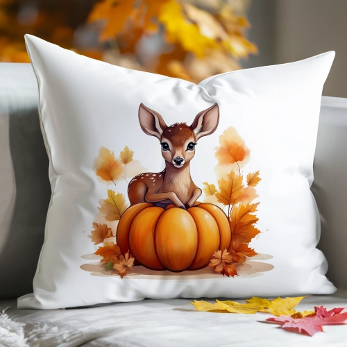 POSZEWKA DEKORACYJNA 40x60 JASIEK OZDOBNA JESIENNA DYNIA SARNA