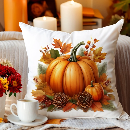 POSZEWKA DEKORACYJNA 40x40 JASIEK OZDOBNA JESIENNA DYNIA