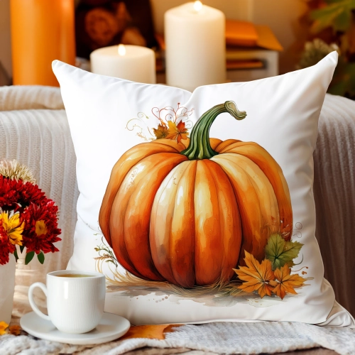 POSZEWKA DEKORACYJNA 40x40 JASIEK OZDOBNA JESIENNA DYNIA