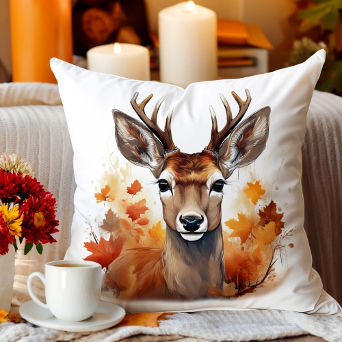 Jesienna poszewka welur 45x45 cm velvet J&W