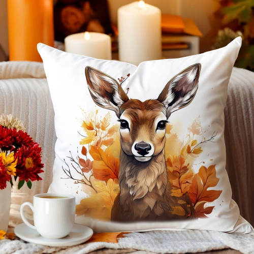 Jesienna poszewka welur 45x45 cm velvet J&W