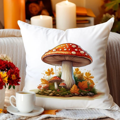 Jesienna poszewka welur 45x45 cm velvet J&W