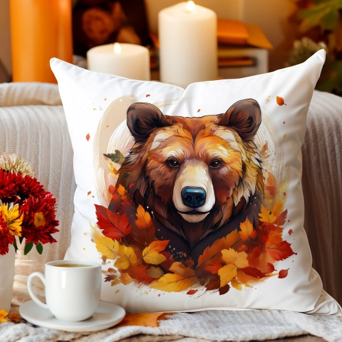 Jesienna poszewka welur 45x45 cm velvet J&W