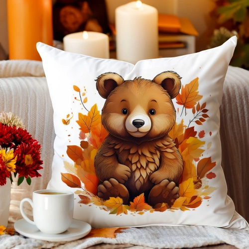 Jesienna poszewka welur 45x45 cm velvet J&W