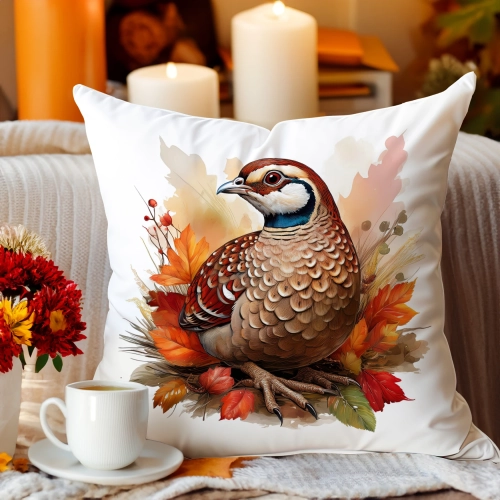 Jesienna poszewka welur 45x45 cm velvet J&W