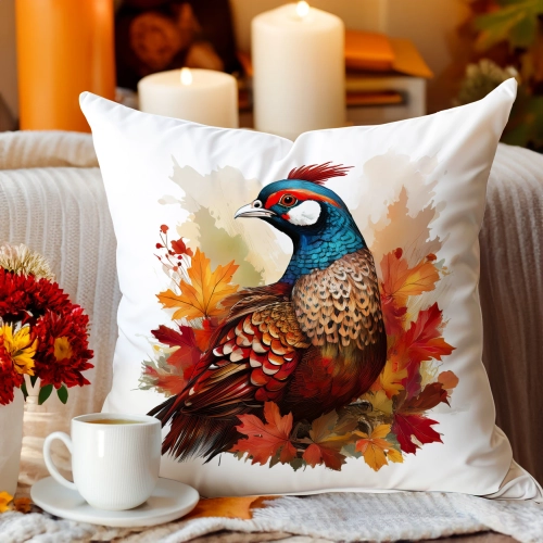 Jesienna poszewka welur 45x45 cm velvet J&W