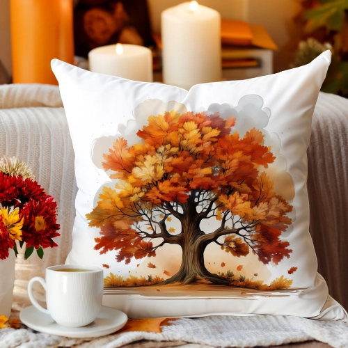 Jesienna poszewka welur 45x45 cm velvet J&W