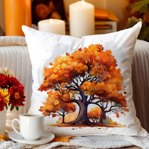 Jesienna poszewka welur 45x45 cm velvet J&W