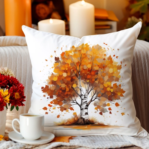 Jesienna poszewka welur 45x45 cm velvet J&W