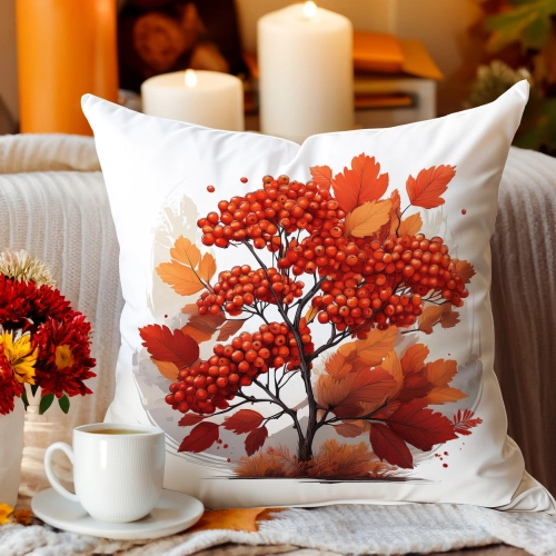 Jesienna poszewka welur 45x45 cm velvet J&W