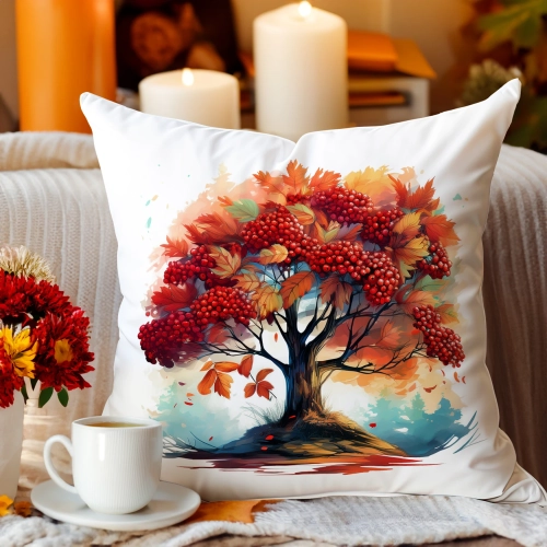 Jesienna poszewka welur 45x45 cm velvet J&W