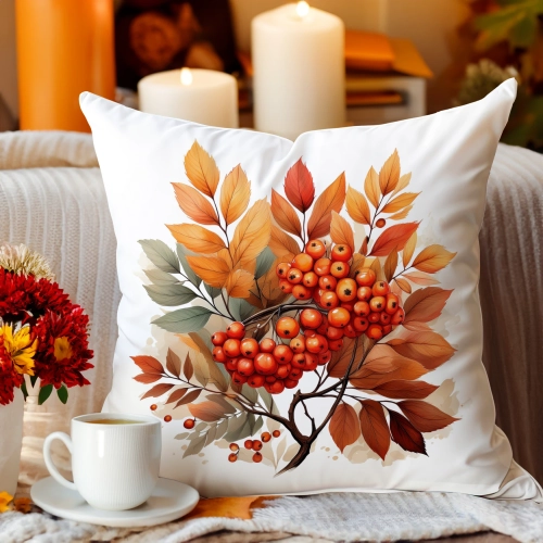 Jesienna poszewka welur 45x45 cm velvet J&W