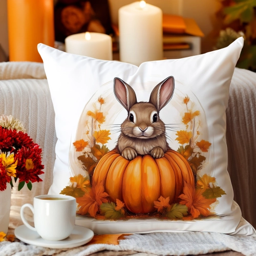 Jesienna poszewka welur 45x45 cm velvet J&W