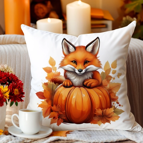 Jesienna poszewka welur 45x45 cm velvet J&W