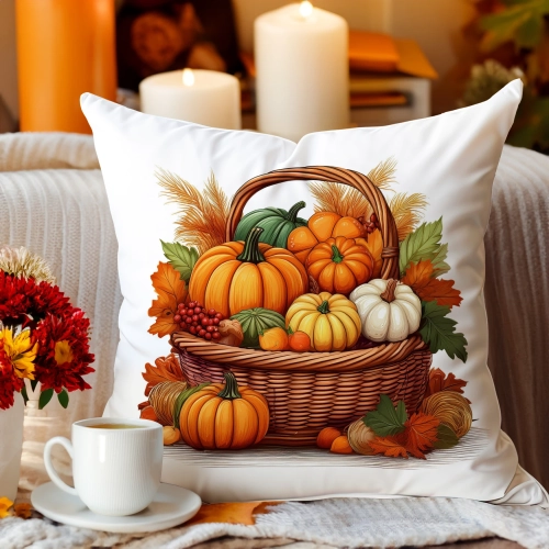 Jesienna poszewka welur 45x45 cm velvet J&W