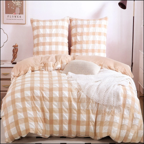 DEKORACYJNY KOMPLET POŚCIELI 200x200 KORA BAWEŁNA 2 POSZEWKI 70x80 POSZWA