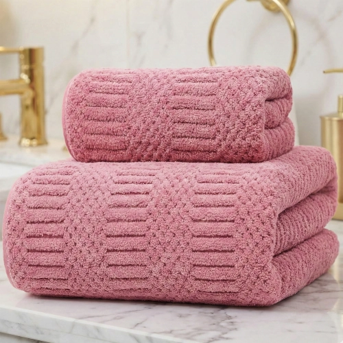 LUKSUSOWY KOMPLET RĘCZNIKÓW KĄPIELOWYCH 70x140cm + 30x75 MIKROFIBRA CHŁONNE