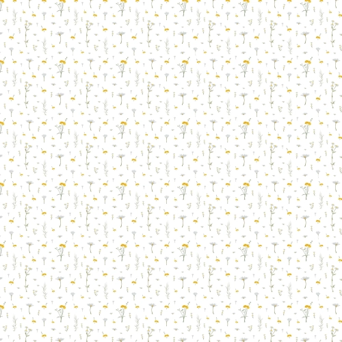 Tkanina bawełniana na metry wzór w bardzo delikatne polne kwiatki