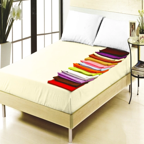 PRZEŚCIERADŁO TRADYCYJNE 160x200 BEZ GUMKI 100% BAWEŁNA PREMIUM ECRU