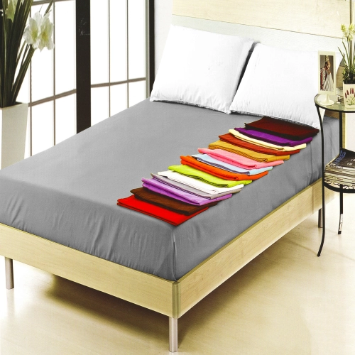 PRZEŚCIERADŁO TRADYCYJNE 160x200 BEZ GUMKI 100% BAWEŁNA PREMIUM JASNY SZARY