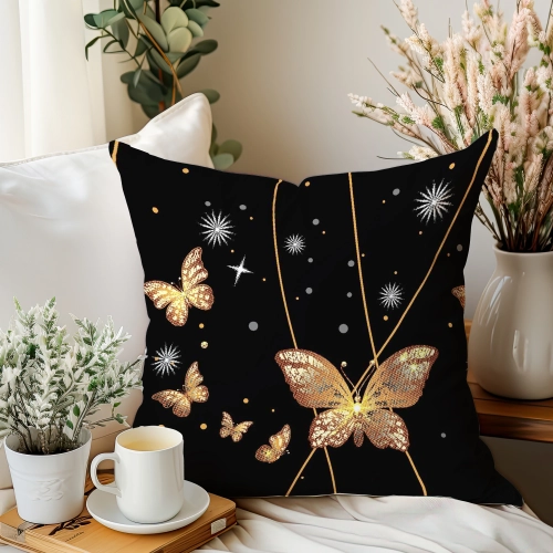 POSZEWKA DEKORACYJNA 45x45 JASIEK SATYNA BAWEŁNIANA NA PODUSZKĘ POŚCIELOWA