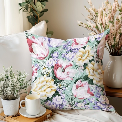 POSZEWKA DEKORACYJNA 40x40 JASIEK SATYNA BAWEŁNIANA NA PODUSZKĘ