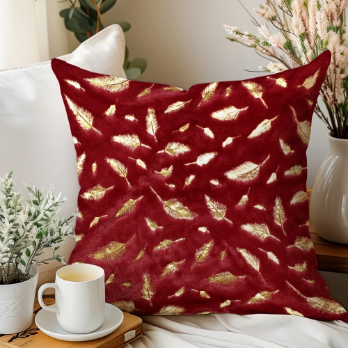 POSZEWKA DEKORACYJNA 40x40cm JASIEK PIÓRKA OZDOBNA WŁOCHACZ