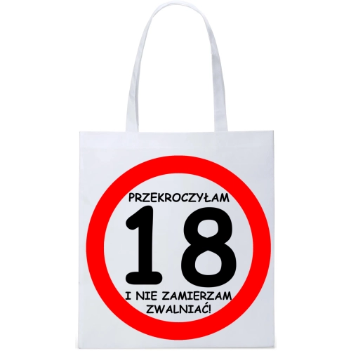 EKO TORBA ZAKUPY PREZENT URODZINY 18 OSIEMNASTKĘ