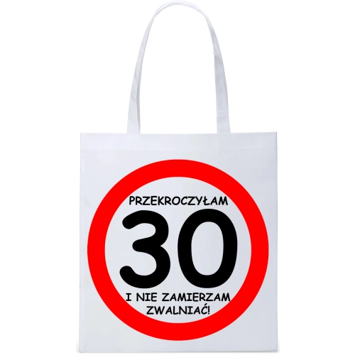 EKO TORBA ZAKUPY PREZENT URODZINY 30 TRZYDZIESTKĘ
