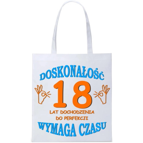 EKO TORBA ZAKUPY PREZENT URODZINY 18 OSIEMNASTKĘ