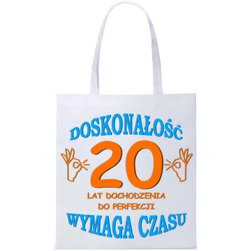 EKO TORBA ZAKUPY PREZENT URODZINY 20 DWUDZIESTKĘ