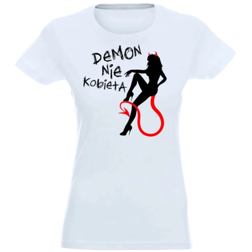 T-SHIRT KOSZULKA DAMSKA Z NADRUKIEM KOBIETA