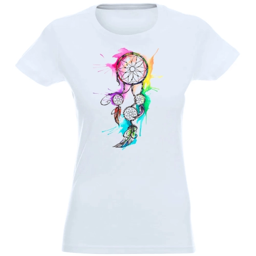 T-SHIRT KOSZULKA DAMSKA NADRUK ŁAPACZ SNÓW