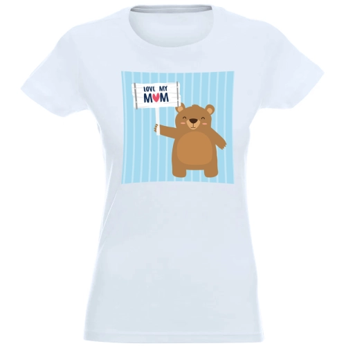 T-SHIRT KOSZULKA DAMSKA NADRUK LOVE MY MOM