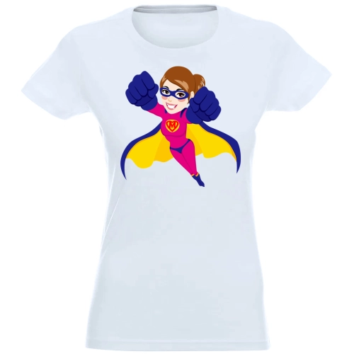 T-SHIRT KOSZULKA DAMSKA NADRUK SUPER MAMA
