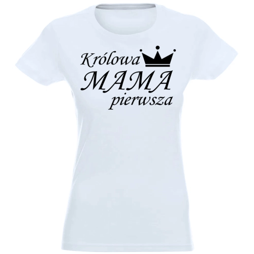 T-SHIRT KOSZULKA DAMSKA NADRUK KRÓLOWA MATKA