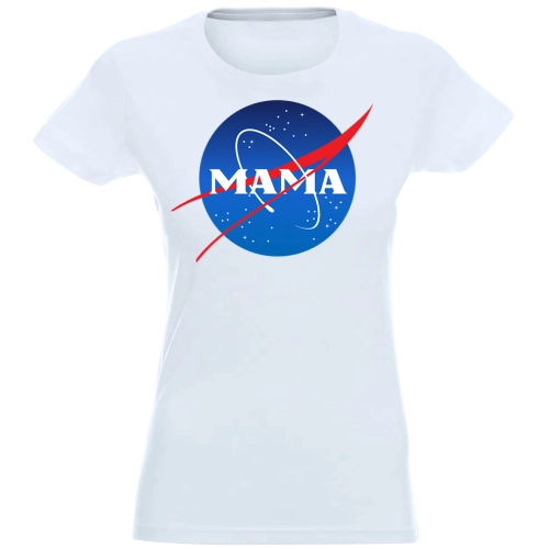 T-SHIRT KOSZULKA DAMSKA Z NADRUKIEM MAMA NASA