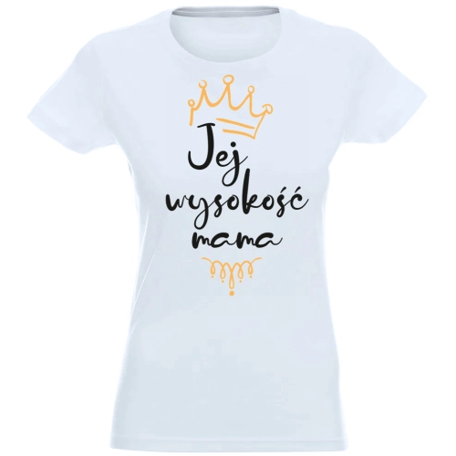 T-SHIRT KOSZULKA DAMSKA NADRUK WYSYKOŚĆ MAMA